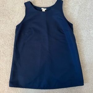 JCrew womens navy blue top with open back Size 0